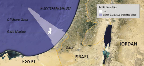 Israel and the Gaza Strip: Why Economic Sanctions Are Not Collective Punishment Map of Gazan offshore gas deposits, discovered February 2014.